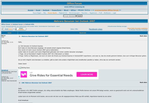 
                            12. Mehrere Benutzer bei Outlook 2007 - - - - - Office-Loesung.de