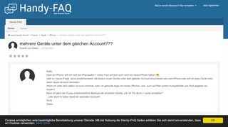 
                            6. mehrere Geräte unter dem gleichen Account??? - iPhone - Handy-FAQ