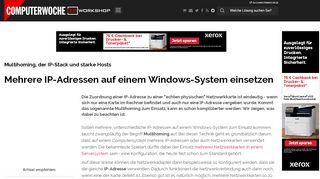 
                            3. Mehrere IP-Adressen auf einem Windows-System ... - TecChannel