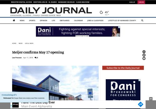 
                            13. Meijer confirms May 17 opening | Local News | daily-journal.com