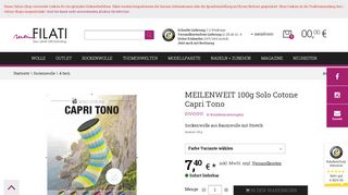 
                            7. MEILENWEIT 100g Solo Cotone Capri Tono | LANA GROSSA Online ...