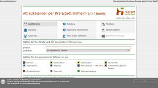 
                            11. Mein-Abfallkalender der Kreisstadt Hofheim am Taunus (WebApp ...