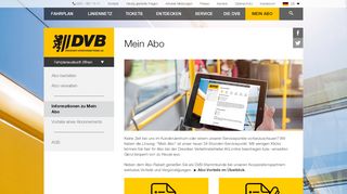 
                            2. Mein Abo - DVB | Dresdner Verkehrsbetriebe AG