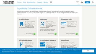 
                            9. Mein Abo - Online-Leserservice | Stuttgarter Nachrichten | Abo & Service