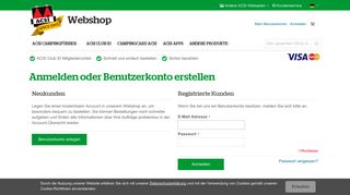 
                            1. Mein ACSI - www.webshop.acsi.eu