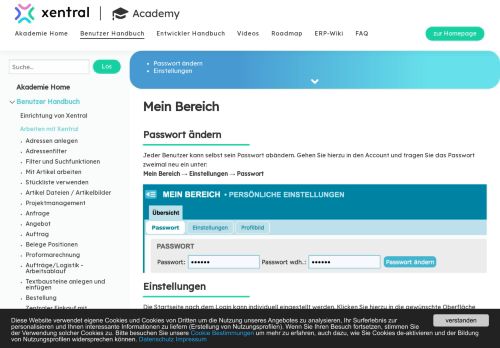 
                            4. Mein Bereich - ERP/CRM und vieles mehr - Xentral