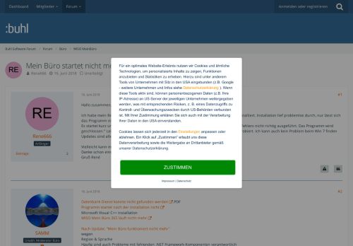 
                            1. Mein Büro startet nicht mehr - WISO Mein Büro - Buhl Software Forum