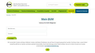 
                            6. Mein BVM | Berufsverband Deutscher Markt- und Sozialforscher e.V.