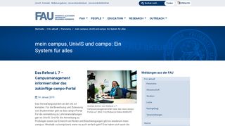 
                            12. mein campus, UnivIS und campo - Friedrich-Alexander-Universität ...