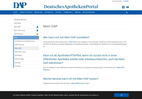 
                            2. Mein DAP - DeutschesApothekenPortal