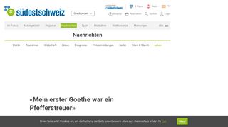 
                            12. «Mein erster Goethe war ein Pfefferstreuer» | suedostschweiz.ch