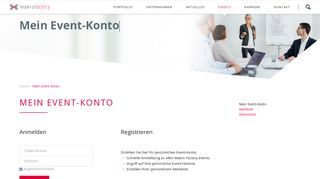 
                            8. Mein Event-Konto - Makro Factory Ihr IT Beratungsunternehmen mit ...