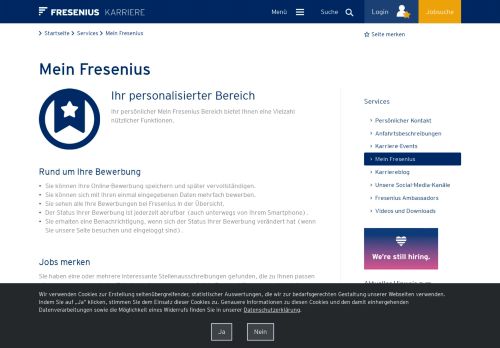 
                            6. Mein Fresenius | Fresenius Karriere