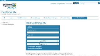 
                            9. Mein GeoPortal.MV: Login - GeoPortal Mecklenburg-Vorpommern