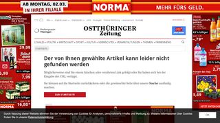 
                            2. Mein Konto | Ostthüringer Zeitung - OTZ