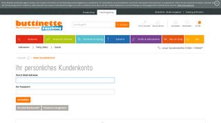 
                            5. Mein Kundenkonto : buttinette Karneval Shop