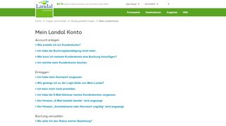 
                            2. Mein Landal Konto - Landal GreenParks