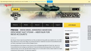 
                            2. Mein MMO: Armored Warfare erscheint auf Steam – Aber nur für neue ...