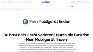 
                            12. Mein Mobilgerät finden | Apps | Samsung Schweiz