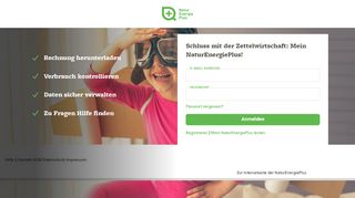 
                            5. Mein NaturEnergiePlus Kundenportal: Login