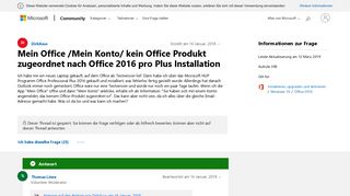 
                            8. Mein Office /Mein Konto/ kein Office Produkt zugeordnet nach ...