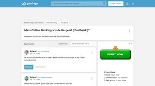 
                            8. Mein Online Banking wurde Gesperrt ( Postbank )? (Online-Banking ...