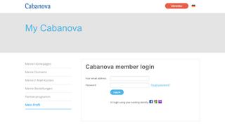 
                            2. Mein Profil - Cabanova