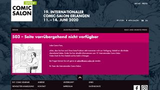 
                            9. Mein Salon - Comic-Salon Erlangen