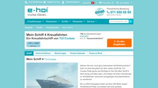 
                            5. Mein Schiff 4 Kreuzfahrten, Deckplan und Schiffsbewertungen - e-hoi