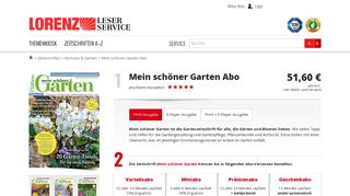 
                            10. Mein schöner Garten Abo - hier günstig und sicher abonnieren