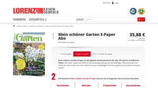 
                            12. Mein schöner Garten E-Paper Abo - hier günstig und sicher abonnieren