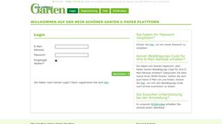 
                            2. Mein schöner Garten E-Paper Plattform