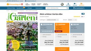 
                            10. Mein schöner Garten - Presseshop.ch