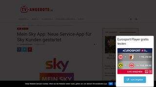 
                            7. Mein Sky App: Neue Service-App für Sky Kunden gestartet
