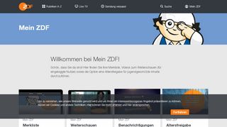 
                            8. Mein ZDF - ZDFmediathek