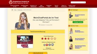 
                            8. MeinChatPortal.de im großen Singlechat-Test 2019