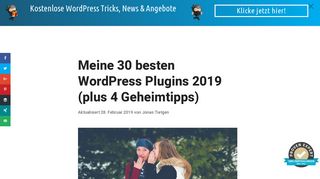 
                            5. Meine 29 besten WordPress Plugins 2019 (+4 Geheimtipps) - WP Ninjas