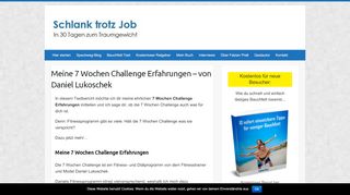 
                            4. Meine 7 Wochen Challenge Erfahrungen - von Daniel Lukoschek