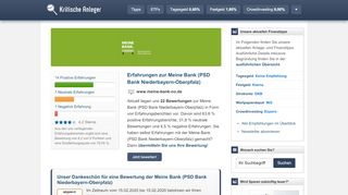 
                            4. Meine Bank (PSD Bank Niederbayern-Oberpfalz) Erfahrungen (21 ...