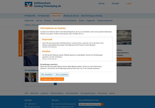 
                            3. Meine Bank - Raiffeisenbank Greding-Thalmässing eG