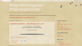 
                            2. Meine Browsergames - Erfahrungsberichte