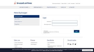 
                            2. Meine Buchungen | Brussels Airlines