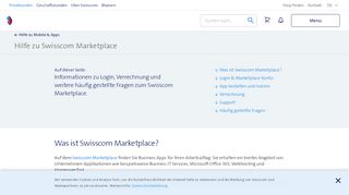 
                            12. Meine Business Apps - Hilfe | Swisscom