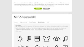 
                            2. Meine Daten - Gira device portal