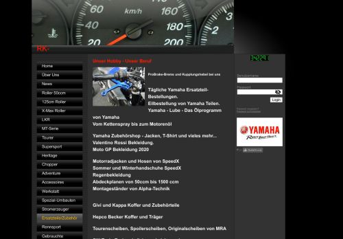 
                            7. Meine Homepage - Ersatzteile/Zubehör - RK-Motorradshop
