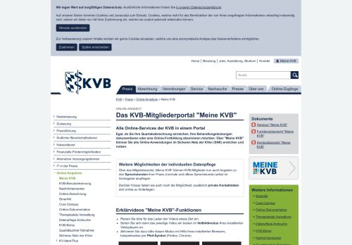 
                            7. Meine KVB - Kassenärztliche Vereinigung Bayerns (KVB) - KVB.de