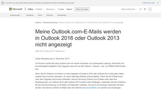 
                            3. Meine Outlook.com-E-Mails werden in Outlook 2016 oder Outlook ...