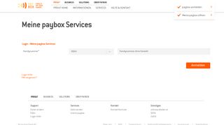 
                            6. Meine paybox - paybox | Contentseite