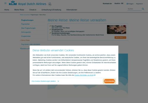 
                            4. Meine Reise: Meine Reise verwalten - KLM.com