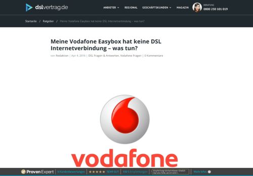 
                            11. Meine Vodafone Easybox hat keine DSL Internetverbindung – was tun?